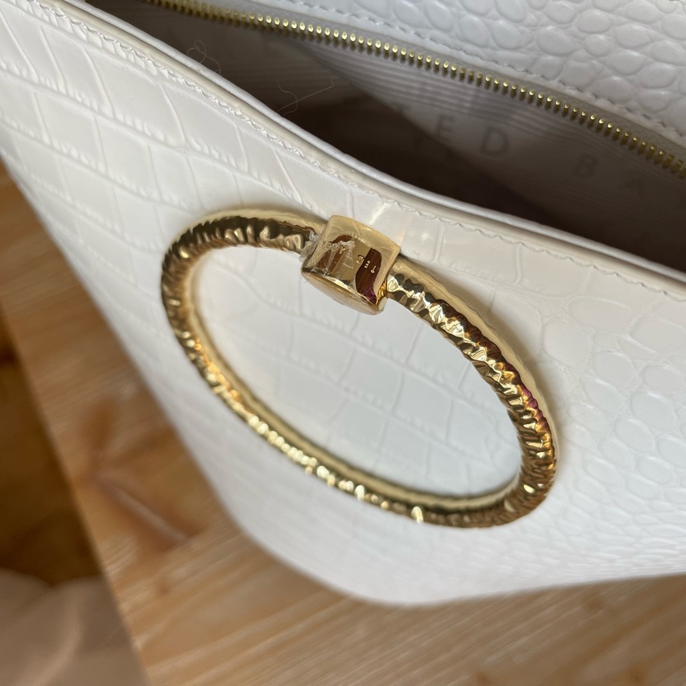 Ivory Ted Baker Bracelet Handle bucket bag
